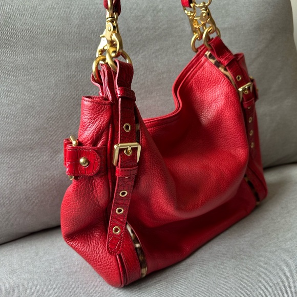 Brahmin Red Pebble Leather Bag - Picture 2 of 10
